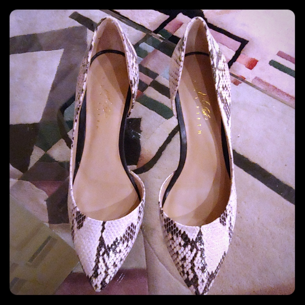 Lord & Taylor Python designed stilettos